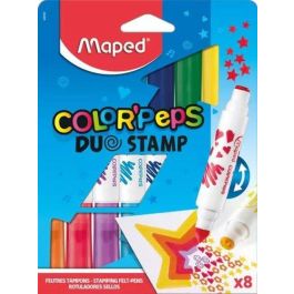 Rotulador Fibra Maped Color´Peps Duo Stamp Ultra Lavable Estuche De 8 (Set de 6) Precio: 27.69000058. SKU: B12NHWDAY8