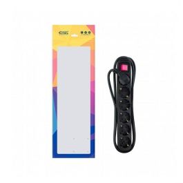 Regleta con Interruptor Nanocable 10.37.0006-BK/ 6 Tomas de Corriente/ Cable 1.4m/ Negro Regleta con Interruptor Nanocable 10.37.0006-BK/ 6 Tomas de Corriente/ Cable 1.4m/ Negro
