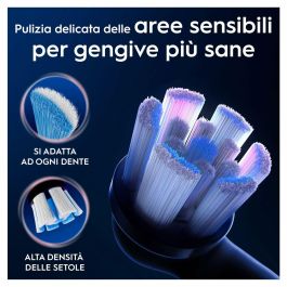 Oral-B iO Gentle Care Cepillos Dentales Recambios Pack 8 Negro