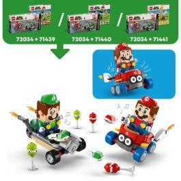 Juego de construccion mario kart bebé mario vs. bebé luigi lego super mario