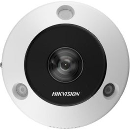 Hikvision Cámara IP Fisheye 6MP DeepinView 1.27mm IR15 DWDR IK10 IP67 con Audio y Alarma