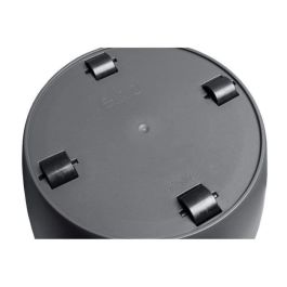 Elho ELH8711904072858 Maceta redonda Bruselas Wheels 40 Negro, 39 cm diámetro x 37 cm alto, para interior, 100% reciclada