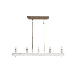 DKD Home Decor Lámpara de Techo Neoclásica 83 cm Alto x 111.5 cm Ancho x 12 cm Largo Fabricada en Abeto y Metal