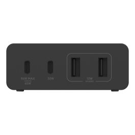 Belkin WCH010VFBK Cargador USB-C de 108W con 2 Puertos USB-C y 2 Puertos USB-A para Múltiples Dispositivos