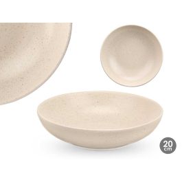 Vessia Plato Hondo Moteado Crema de Loza Cerámica 20 cm (36 Unidades) Precio: 86.49999963. SKU: B1HVR34GBW