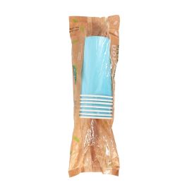Algon Set 7 Vasos de Cartón Azul Baby 450 cc (9x13.5x9 cm) (16 Unidades)