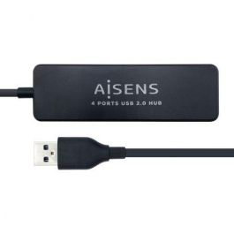 Aisens Hub Usb 2.0 Tipo A-M - 4Xtipo A-H Negro 30 cm Aisens Hub Usb 2.0 Tipo A-M - 4Xtipo A-H Negro 30 cm