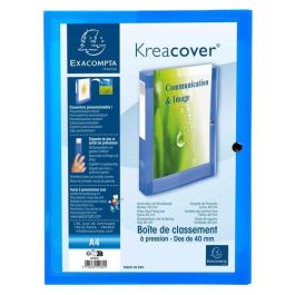 Exacompta Carpeta de Proyectos Krea Cover 40 mm, Cierre con Clip, A4, PP, Azul Precio: 4.49999968. SKU: B1C3HTXLPZ
