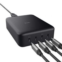 Trust 25413 Cargador Sobremesa GaN Maxo Compacto 240W, 4xUSB-C, Carga Rápida para Portátiles, Tablets y Móviles Trust 25413 Cargador Sobremesa GaN Maxo Compacto 240W, 4xUSB-C, Carga Rápida para Portátiles, Tablets y Móviles