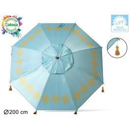 Atosa Sombrilla de Playa de Aluminio con UPF 50+, Color Cian, 200 cm Precio: 14.49999991. SKU: B1FX8VVR7S