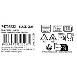 Mug 100 ml Black Clay - Inde (36 Unidades)