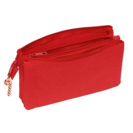 Safta Portatodo triple Osito Rojo Felices Fiestas 22x12x3cm