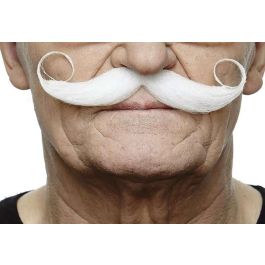 My Other Me Bigote blanco para adulto, talla única
