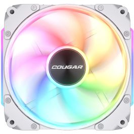Cougar CF-APR12HW-RGB Ventilador para Carcasa 120mm Apolar 12 ARGB Blanco, Compatible PWM, Iluminación LED Multi, 2200 RPM