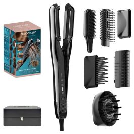 Cecotec Plancha de pelo multifunción AirLisse 6in1 Platinum 1000W negra con 6 accesorios