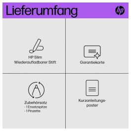 HP Lápiz Recargable Slim para HP ProBook con Carga Rápida y Diseño Elegante