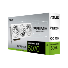 ASUS Prime GeForce RTX 5070 12GB GDDR7 White - 90YV0M19-M0NA00, PCIe 5.0, 3 Ventiladores, HDMI 2.1b, DisplayPort 2.1b ASUS Prime GeForce RTX 5070 12GB GDDR7 White - 90YV0M19-M0NA00, PCIe 5.0, 3 Ventiladores, HDMI 2.1b, DisplayPort 2.1b