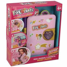 Funlockets AUC1695906847328 My Journal a Secrets Glitter Edition con más de 30 sorpresas y pegatinas brillantes