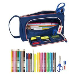 Estuche Escolar con Accesorios Kelme Navy blue Naranja Azul marino 20 x 11 x 8.5 cm (32 Piezas) Estuche Escolar con Accesorios Kelme Navy blue Naranja Azul marino 20 x 11 x 8.5 cm (32 Piezas)