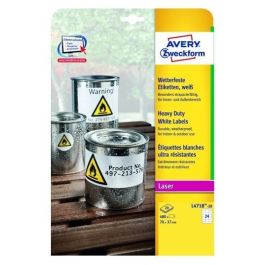 Avery Etiquetas Adhesivas Extra Resistentes 70x37 mm Láser 24 X 20H Poliéster Blanco Precio: 32.49999984. SKU: S8401494