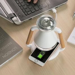 Humidificador Difusor de Aromas y Cargador Inalámbrico 3 en 1 Misvolt InnovaGoods