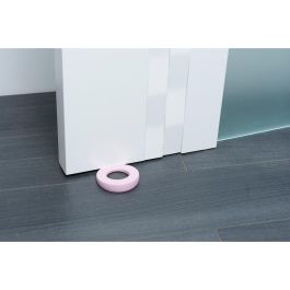 Rei Retenedor de cuña para puerta Lock mod.660 de plástico rosa, TPS, protege paredes y puertas Rei Retenedor de cuña para puerta Lock mod.660 de plástico rosa, TPS, protege paredes y puertas
