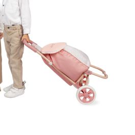 Decuevas Carro de Compra Infantil Rosa Tulipe 66x36x30 cm - Material: Metal, Plástico, Poliéster - Edad +3 años