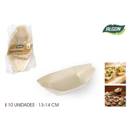 Set de 10 barquillas de madera Algon 12.5 cm (24 Unidades) Precio: 19.49999942. SKU: B1FAHSBRJQ