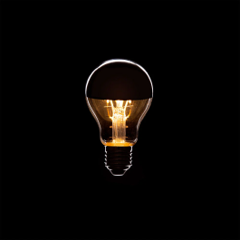 Bombilla LED E27 4W 273Lm 2000ºK Filamento A6 Reflector Plata 40.000H [WR-A60-SILVER-4W-WW]