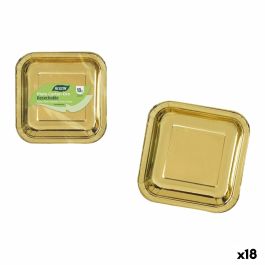 Set de Platos Algon Dorado 23 cm 10 Piezas (18 Unidades)