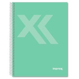 IMPREX Cuaderno Espiral Tapa Forrada Folio 80H 90 Gr Cuadrícula 4x4 Verde Pack 4 Unidades (4 Unidades) Precio: 8.94999974. SKU: B1H6JHSLS8