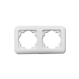 Edm Marco 2 elementos empotrar serie term blanco termoplástico 80x150mm