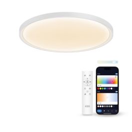 Plafón LED KSIX SmartLED KSIX Halo 2 Blanco Plástico 25 W (3000k - 6500k) (6500 K)