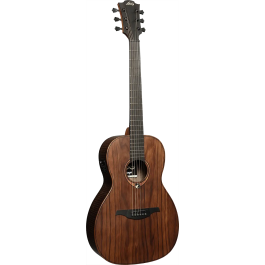 LAG Guitarra Acústica Parlor A/E Sauvage Natural Satinado Electroacústica Folk Tapa Sólida Brankowood Electrónica Stage-Lâg