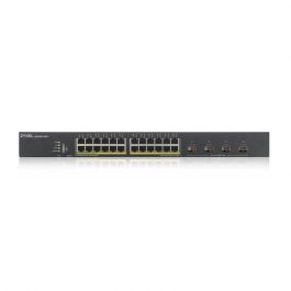 Zyxel Switch 28 Puertos XGS1930-28HP - EU0101F 24, 24x Gigabit, 4x SFP+, NebulaFlex, 10G, L3, PoE, Negro