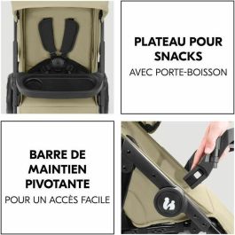 Hauck HAU1731474359829 - Set de viaje 3 en 1 Shop N Care Trio: Cochecito, Capazo, Silla de auto y Adaptadores - Verde oliva