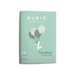 Rubio Cuaderno Caligrafía nº 13 para el Desarrollo de Destrezas Motrices y Lenguaje Escrito