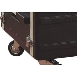 GATOR Rack Flightcase de 19" Combo para Equipo de Audio - 10 Unidades de Rack Superior, 12 Unidades de Rack Inferior