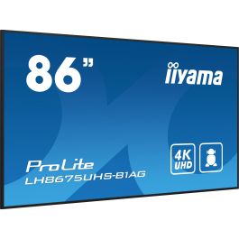 IIYAMA LH8675UHS-B1AG Pantalla IPS 85.6" (217cm) 4K Ultra HD, 3xHDMI, 2xUSB, WiFi, 24/7 para Señalización Digital