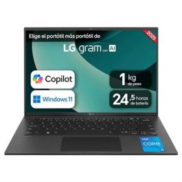 LG LG Gram 14Z90RU-G.AA55B Portátil Intel Core i5-1334U, 16 GB LPDDR5, 512 GB SSD, 14" WUXGA, Windows 11 Home, Negro