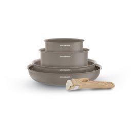 Arthur Martin AM9192 Batería de Cocina 5 Piezas Aluminio con Revestimiento Cerámico Color Topo Apta Inducción Precio: 59.50000034. SKU: B1FH3GR3MG