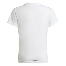 Camiseta de Manga Corta Infantil Adidas Blanco XL