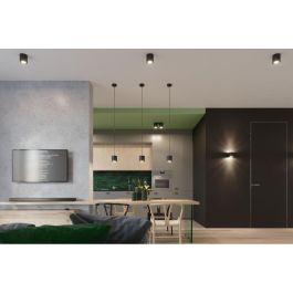 SOL Lámpara de Techo Orbis SOL-SL.0021 Lámpara Cilíndrica Moderna para Salón, Antesala, Dormitorio Blanco