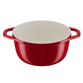 Tefal E2544604 Air Légere Cocotte 24 cm de hierro fundido de aluminio rojo, todas las luces que incluyen inducción