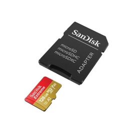 SanDisk Tarjeta de Memoria MicroSDXC Extreme 128GB UHS-I U3 A2 V30 190MB/s para Vídeo 4K UHD y Apps