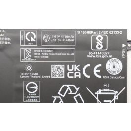 Lenovo Internal Lithium-Ion battery with 52.8Wh capacity, 11.61V, 3 cells, designed for Lenovo ThinkPad X13 Yoga Gen 3. Lenovo Internal Lithium-Ion battery with 52.8Wh capacity, 11.61V, 3 cells, designed for Lenovo ThinkPad X13 Yoga Gen 3.