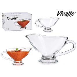 Vivalto Salsera de Vidrio Grande 300 ml Transparente - 19x10.2x8.6 cm, Ideal para Servir Salsas en Mesa (Set de 24) Precio: 49.50000011. SKU: B1FKD6MA5E