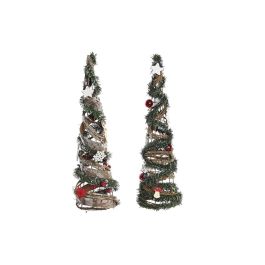 Árbol de Navidad DKD Home Decor Natural Rojo Metal Verde (14 x 14 x 51 cm) (2 Unidades) Precio: 43.99000012. SKU: B16TJDD66G