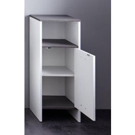 Trendteam smart living AUC4251014192977 Armario con Espejo, Gran Almacenamiento, Blanco/Plata Ahumado, 32x82x99 cm Trendteam smart living AUC4251014192977 Armario con Espejo, Gran Almacenamiento, Blanco/Plata Ahumado, 32x82x99 cm