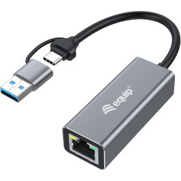 EQUIP Adaptador USB-C a RJ45 2.5Gbps + USB-A para Red Gigabit Ethernet Alámbrico Gris Precio: 48.50000045. SKU: B127NY2HP9
